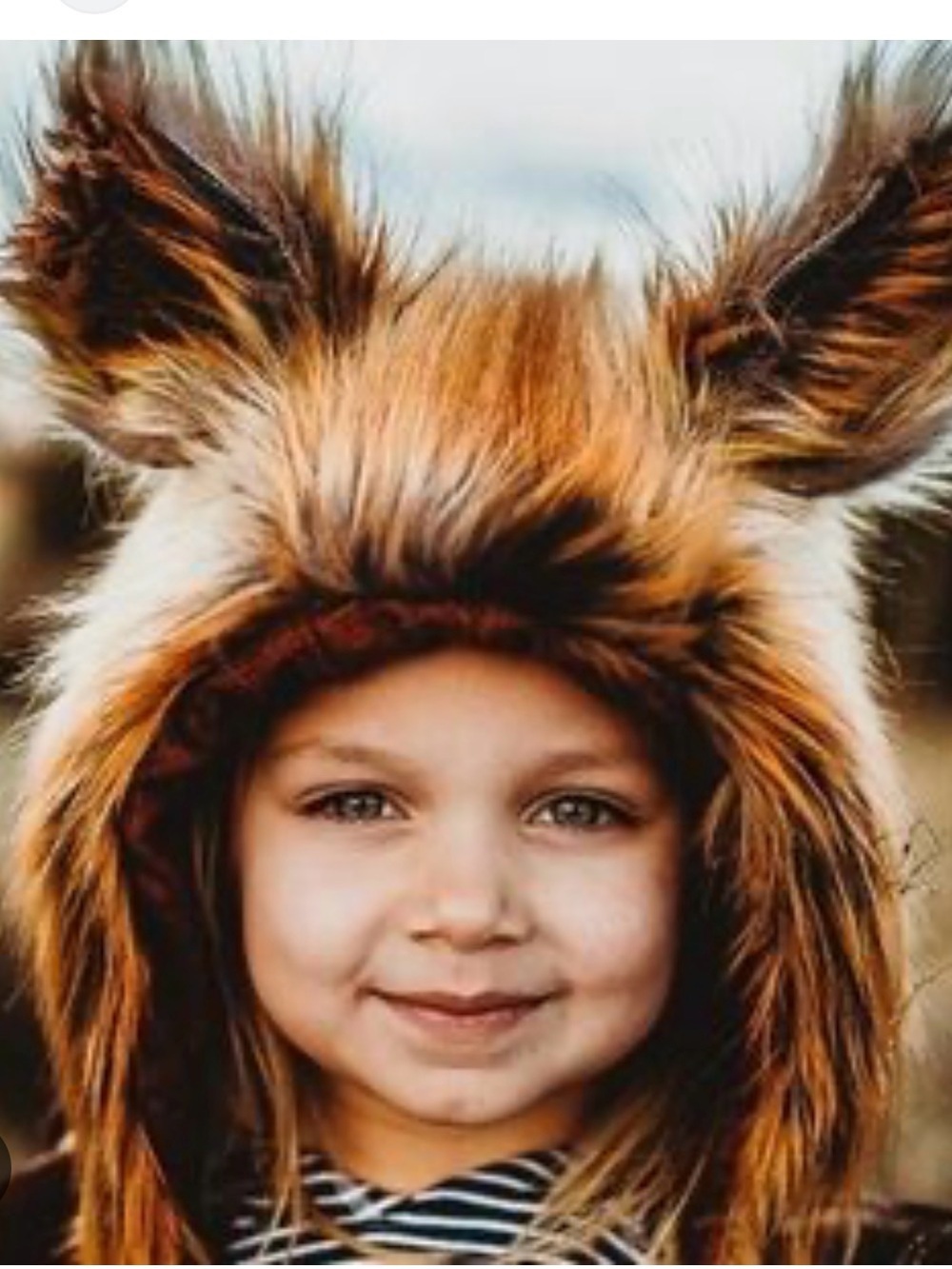Baby Native Fable Faux Fur Animal Hooded Hat